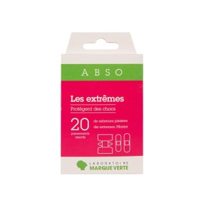 Pansements Les extrêmes Abso 20 pansements assortis