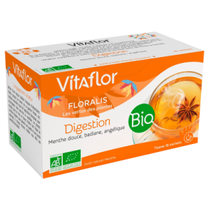 VITAFLOR BIO Tisane Digestion Boîte de 18 sachets