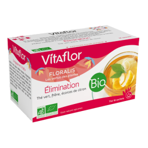 VITAFLOR BIO Thé Elimination Boîte de 18 Sachets