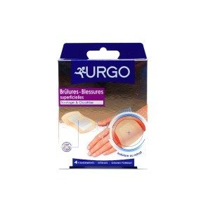 URGO Brûlures, Blessures 4 pansements stériles